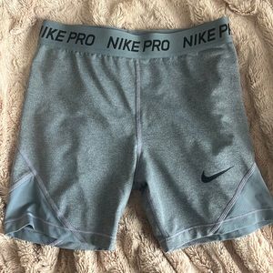 gray nike pros
